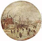 Winter Landscape with Skaters by Hendrick Avercamp